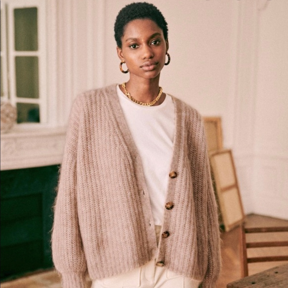 Sezane Achille Jumper Cardigan NWT